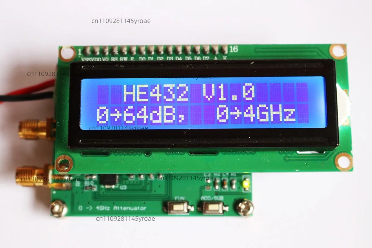 Test Instruments - 0-4GHz Digital RF Signal Attenuator 0~-63DB