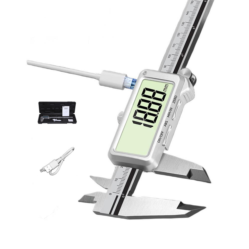 Rechargeable Digital Vernier C - Digital Caliper 150Mm Stainless Steel ulasan dan harga