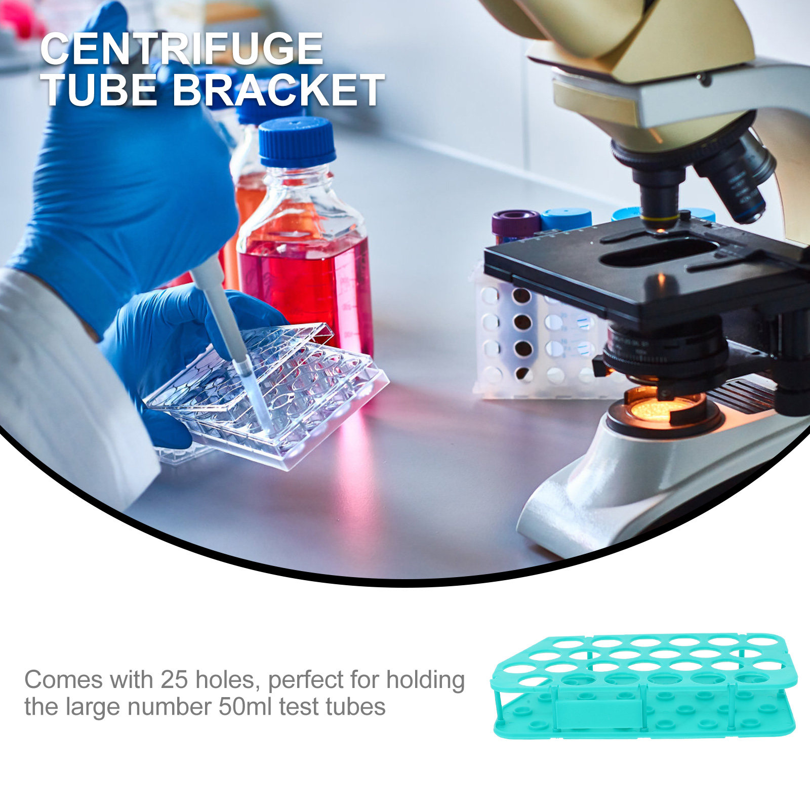 Centrifuge Tube Rack 25 Holes  - Industrial Tools ulasan dan harga